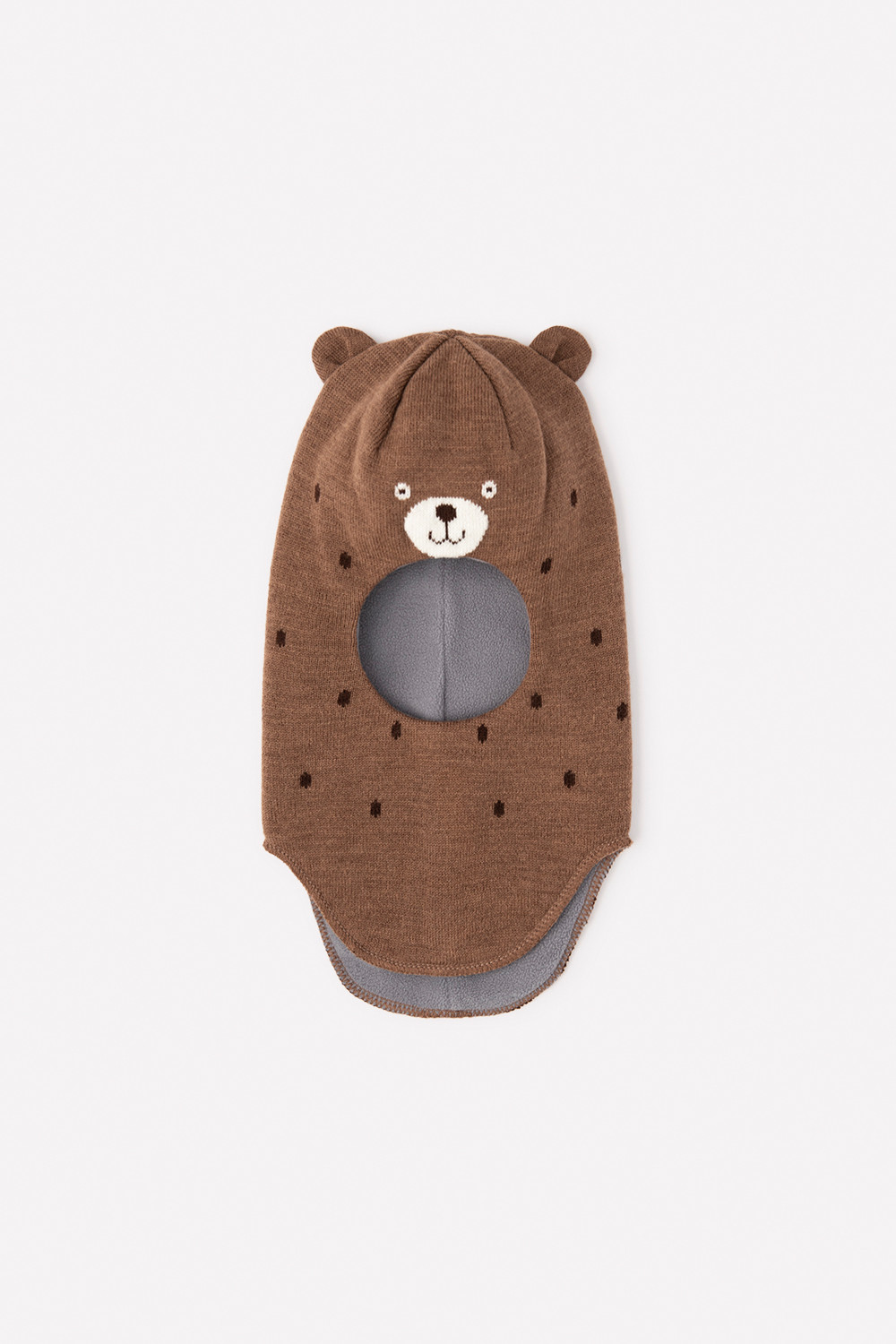 картинка Шапка-шлем Crockid КВ 20231/ш темно-бежевый от магазина детских товаров ALiSa