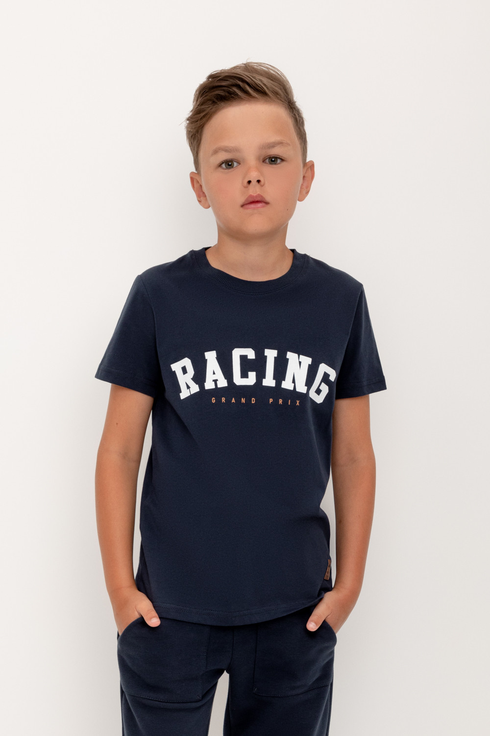 картинка Футболка для мальчика Crockid КР 302172 индиго к408 от магазина детских товаров ALiSa