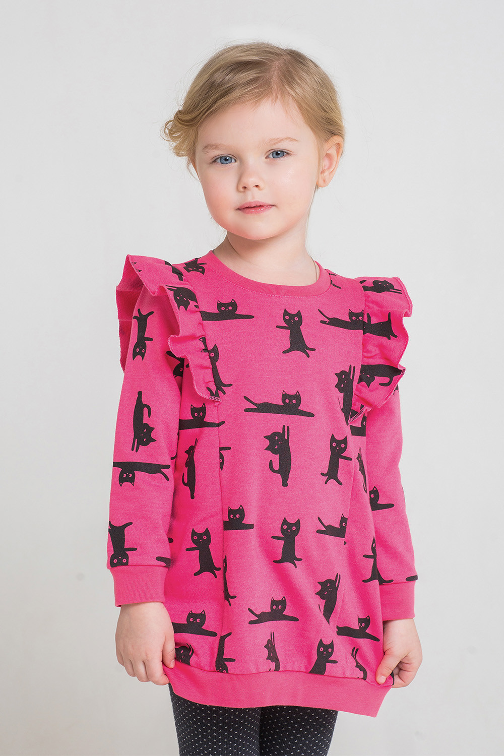картинка Платье для девочки Crockid КР 5549 ярко-розовый, мультгерой к213 от магазина детских товаров ALiSa