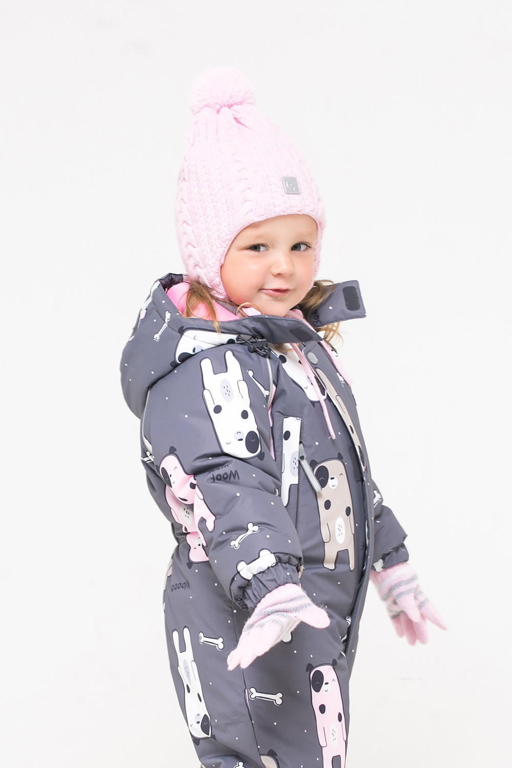 картинка Шапка для девочки Crockid КВ 20155/ш светлая астра от магазина детских товаров ALiSa