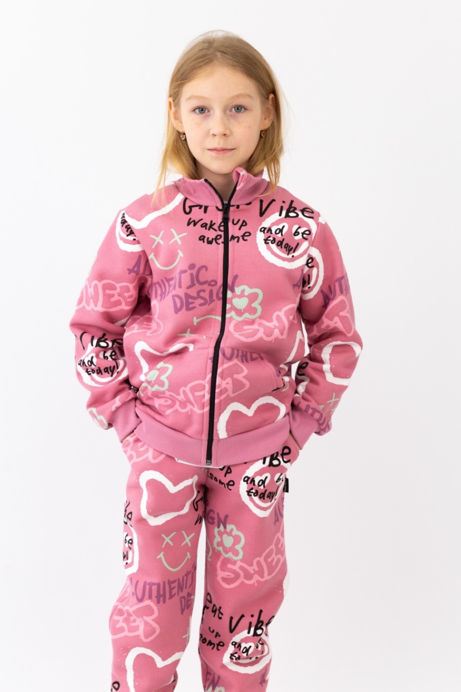 картинка Комплект для девочки Baby Boom КД524/1-Ф Граффити Б117 от магазина детских товаров ALiSa