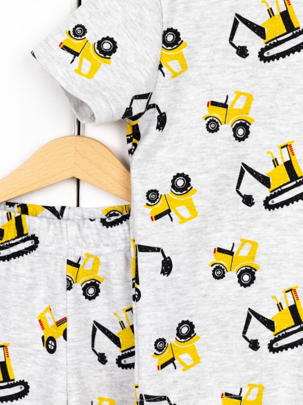 картинка Пижама для мальчика Baby Boom КС17/1-И Техника на кармеланже от магазина детских товаров ALiSa