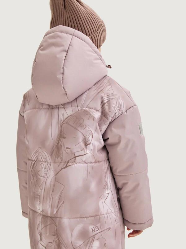 картинка Пальто для девочки NIKASTYLE 6з9225 Пудра Орхидея от магазина детских товаров ALiSa