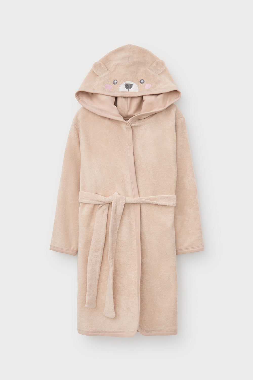 картинка Халат для девочки Crockid К 5765 нюдовый беж (мишка) от магазина детских товаров ALiSa