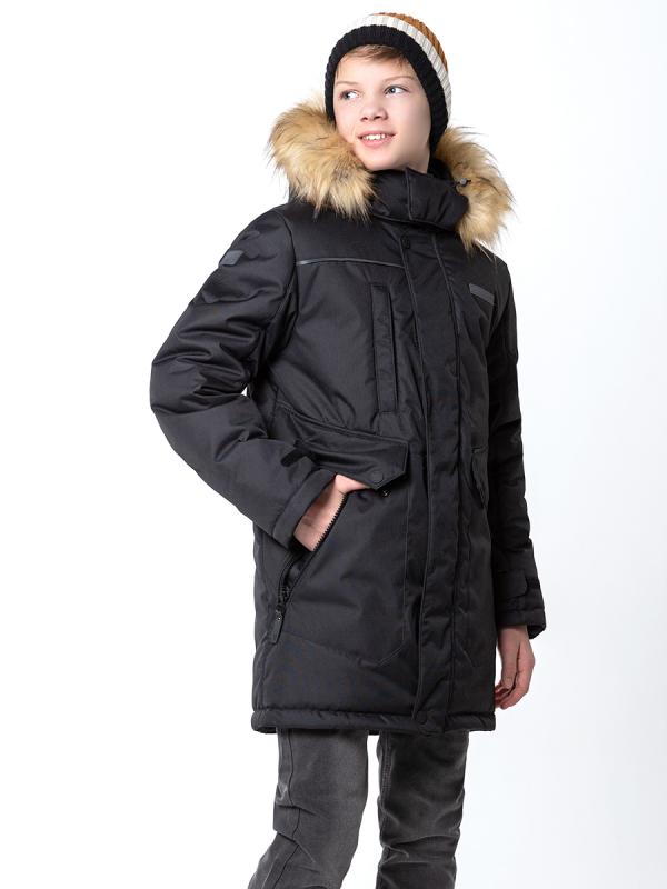 картинка Куртка зимняя для мальчика NIKASTYLE 4з3724 Черный от магазина детских товаров ALiSa