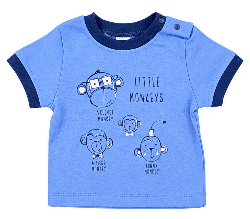 картинка Футболка для мальчика Crockid К 300368 голубой сапфир1 от магазина детских товаров ALiSa