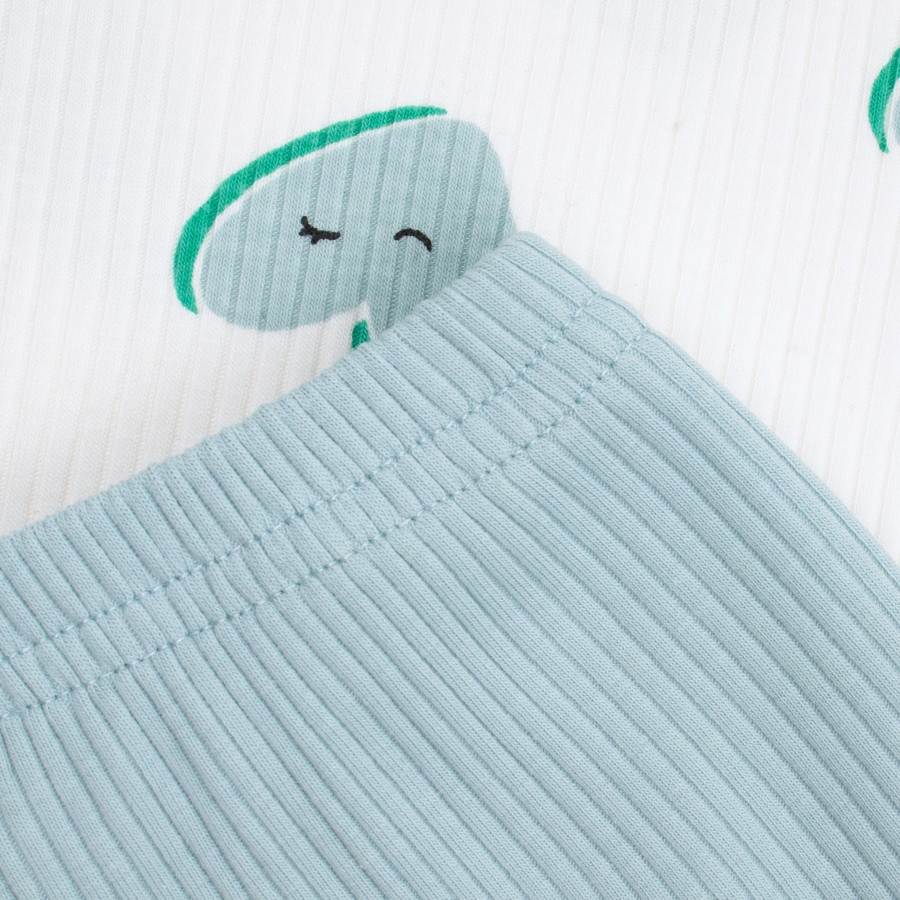 картинка Пижама для девочки YLA 7750400203 Молочный сердца ментол от магазина детских товаров ALiSa