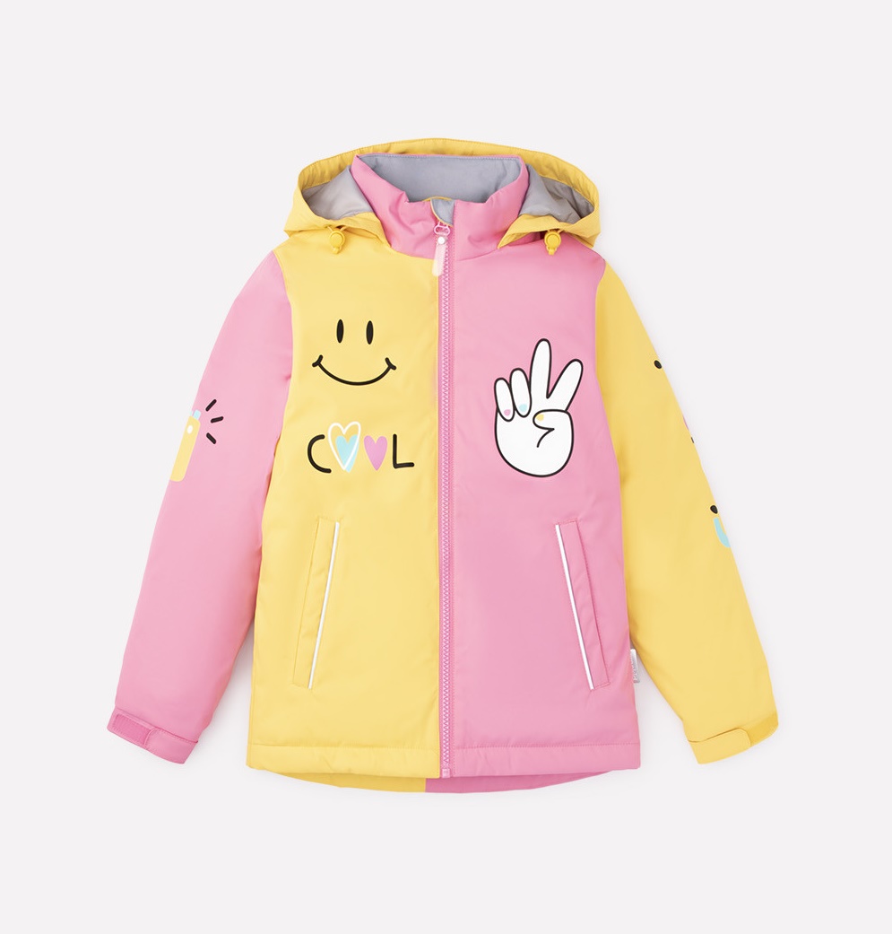 картинка Куртка демисезонная утепленная для девочки Crockid ВК 32105/2 ГР от магазина детских товаров ALiSa
