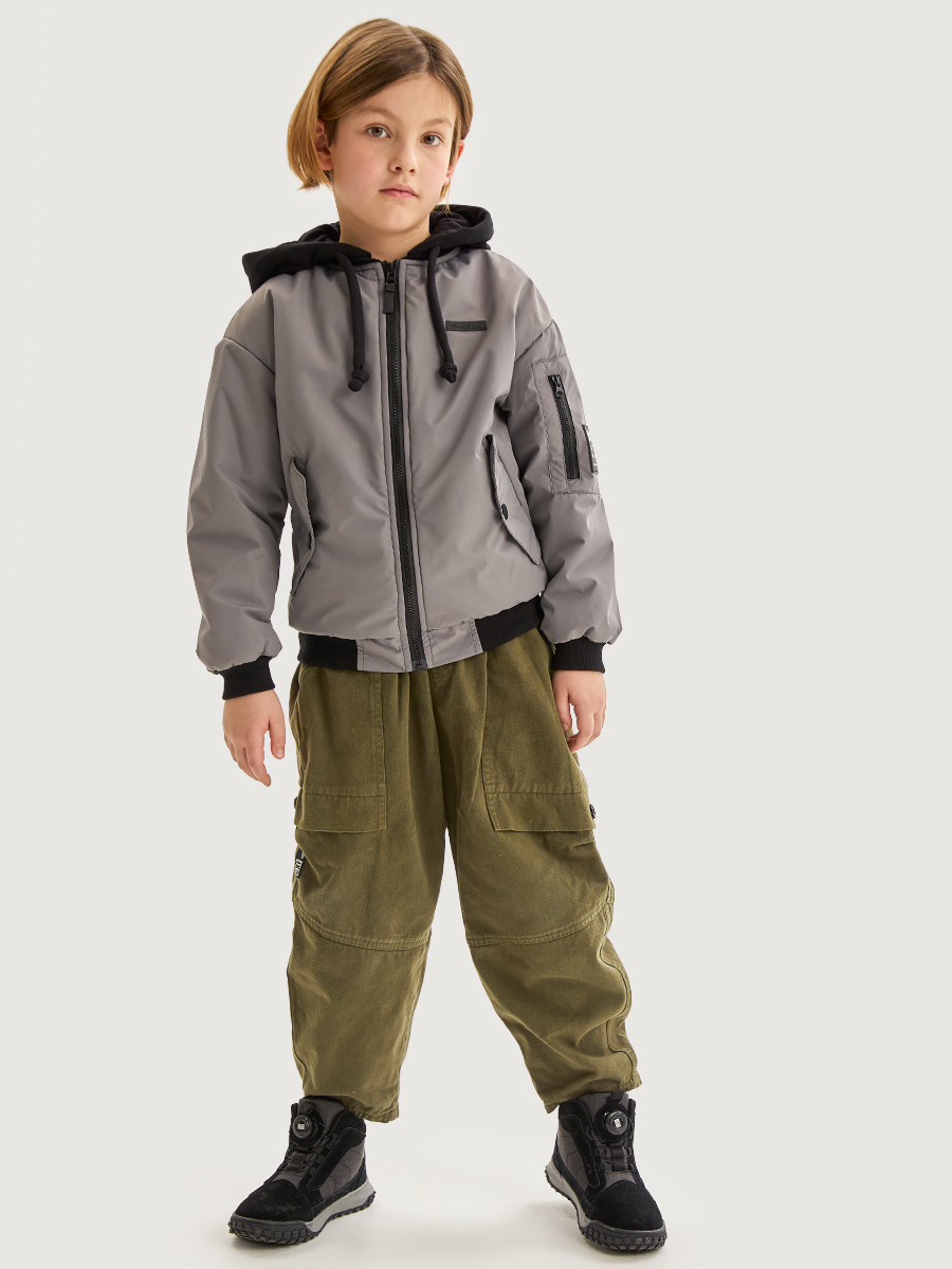 картинка Куртка утеплённая для мальчика NIKASTYLE 4м5525 Серый от магазина детских товаров ALiSa