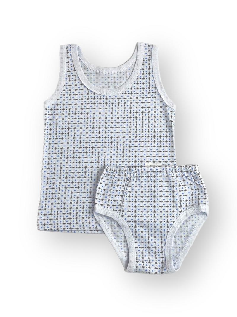 картинка Комплект белья для мальчика Youlala YLA 50221002 Серый, звезды от магазина детских товаров ALiSa