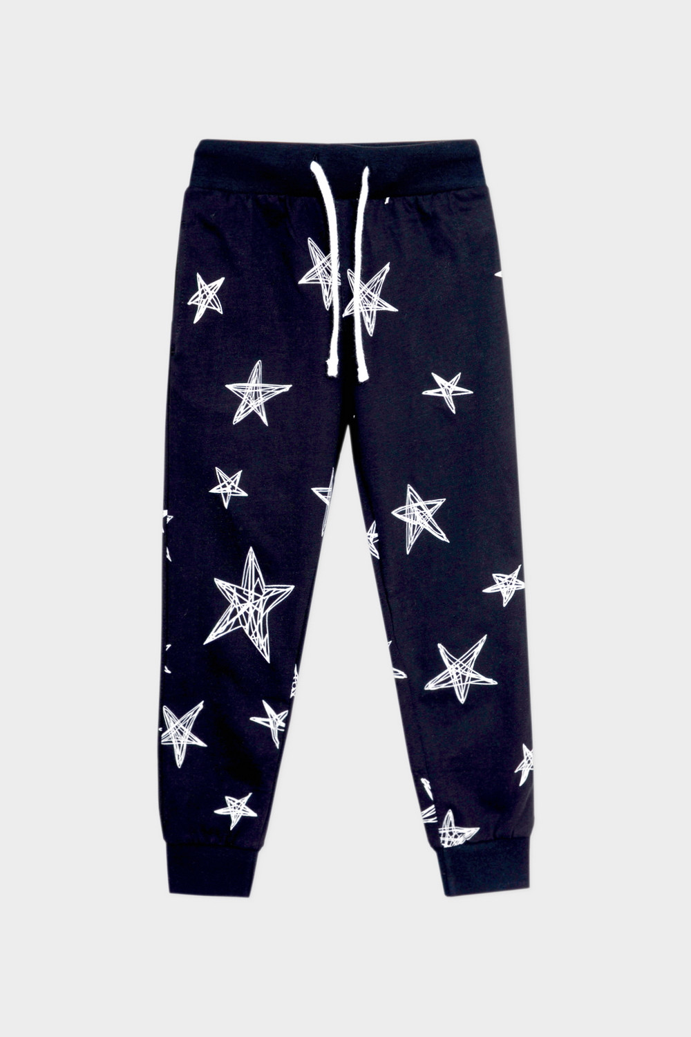 картинка Брюки для мальчика Crockid К 400044 черный, звезды от магазина детских товаров ALiSa
