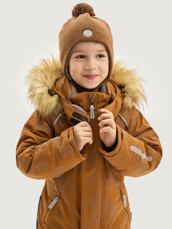 картинка Комбинезон для мальчика NIKASTYLE 8з0525 Кэмел Черный от магазина детских товаров ALiSa