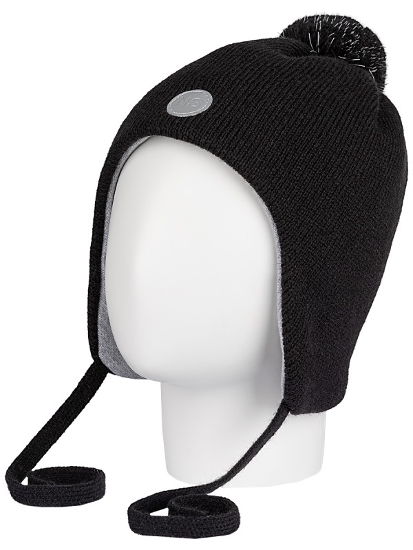 картинка Шапка утепленная для мальчика NIKASTYLE 11з15424 Черный от магазина детских товаров ALiSa