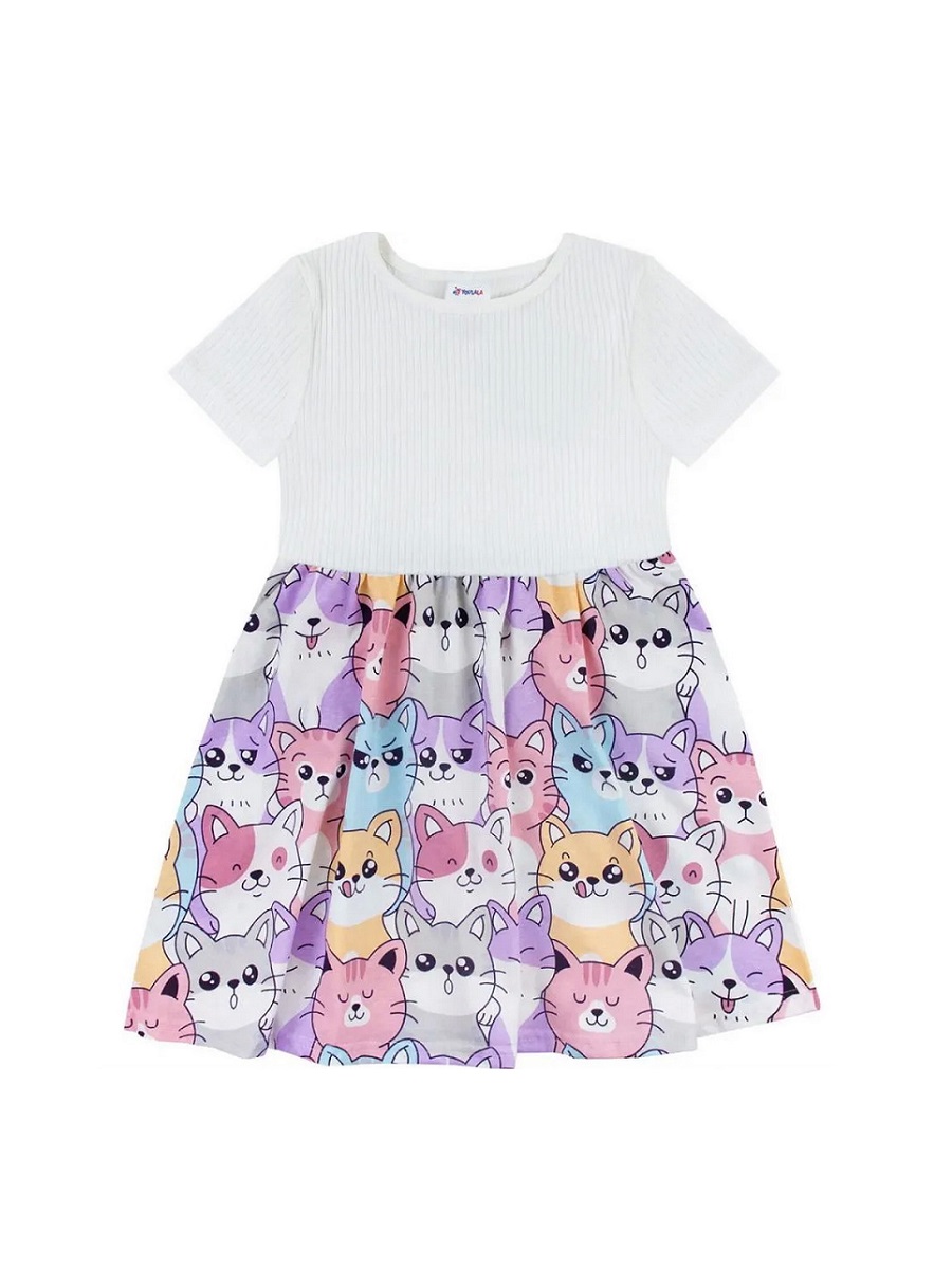 картинка Платье для девочки Youlala 1638900101 Молочный от магазина детских товаров ALiSa