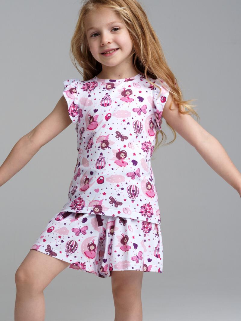 картинка Пижама для девочки PL 32322315 Белый розовый от магазина детских товаров ALiSa