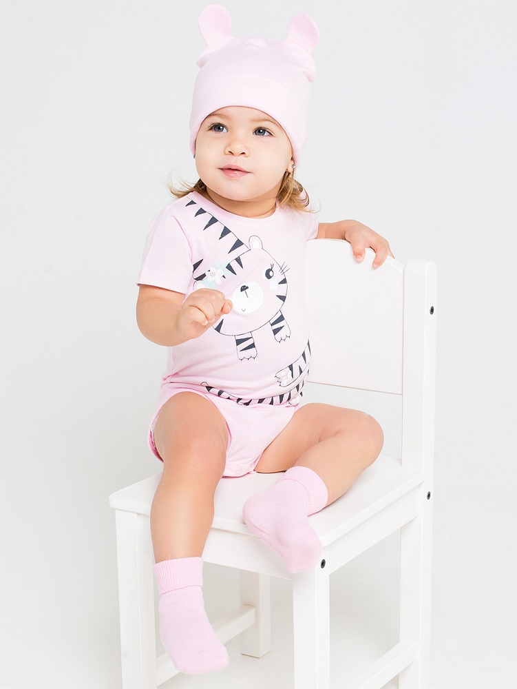 картинка Полукомбинезон для девочки Crockid К 6240 розовое облако (звери саванны) от магазина детских товаров ALiSa