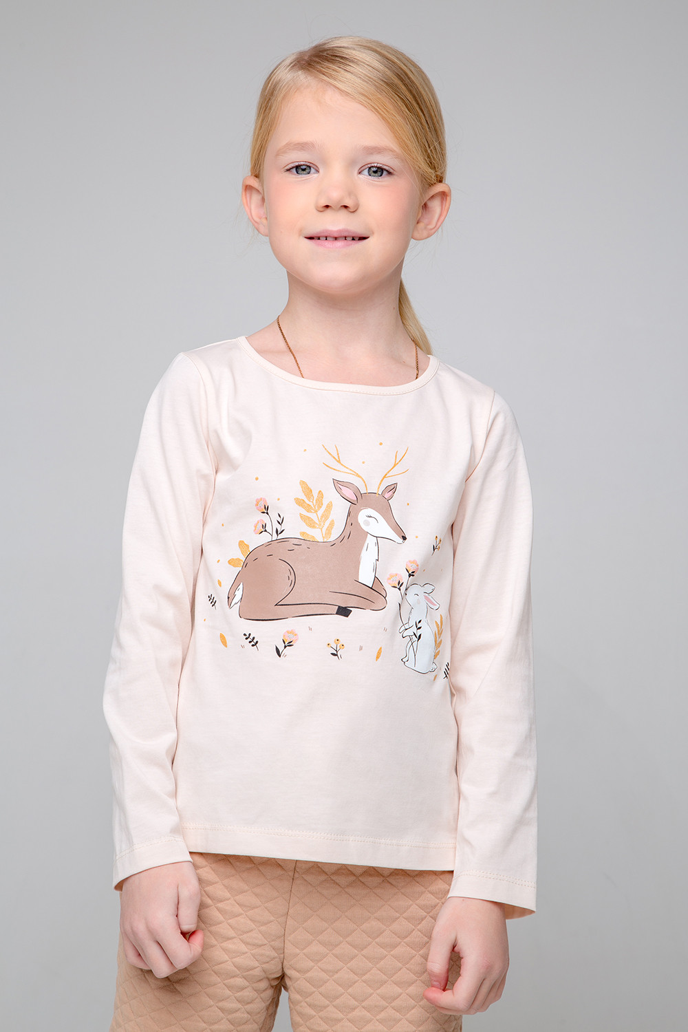 картинка Джемпер для девочки Crockid КР 301879 светлый жемчуг к351 от магазина детских товаров ALiSa