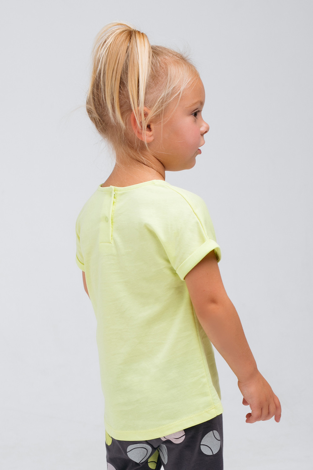 картинка Футболка для девочки Crockid КР 301678 солнечный лайм к331 от магазина детских товаров ALiSa