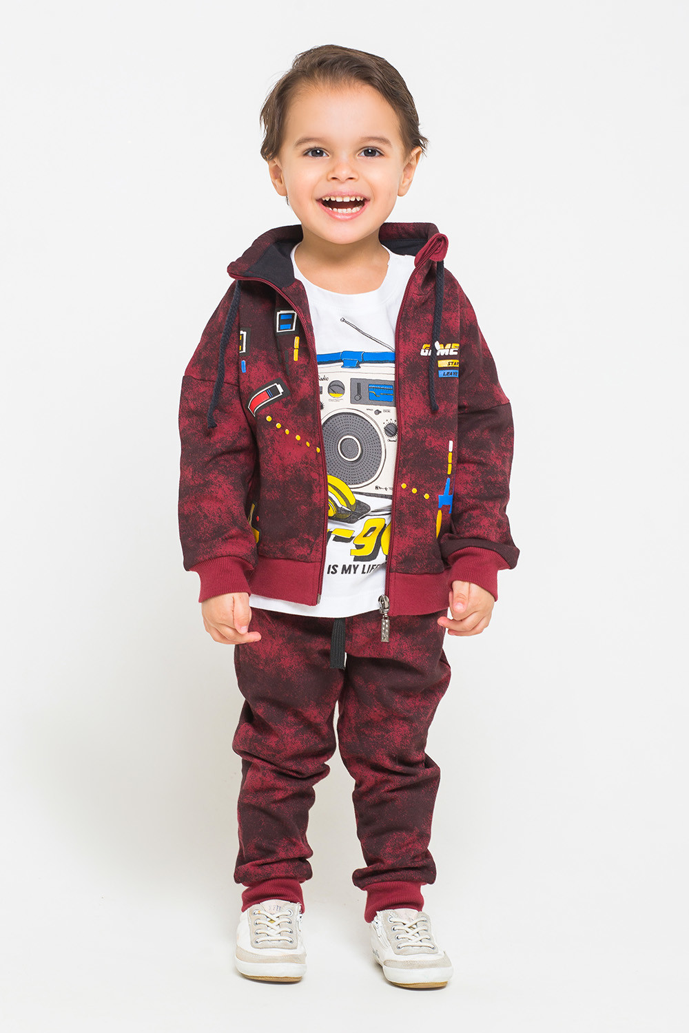 картинка Брюки для мальчика Crockid КР 4737 бордовый к218 от магазина детских товаров ALiSa