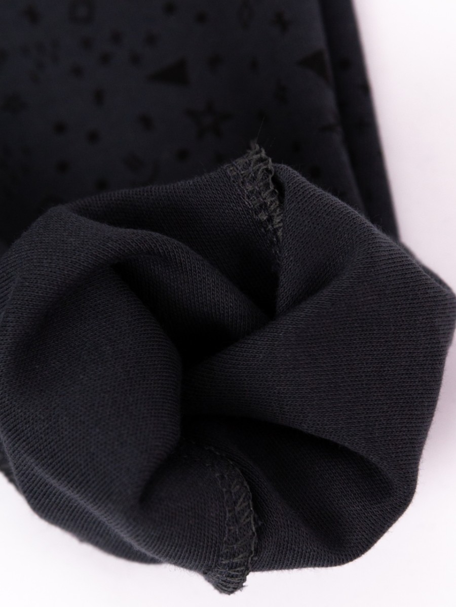 картинка Брюки для мальчика Baby Boom П135/2-И Значки чёрные на графите я735 от магазина детских товаров ALiSa