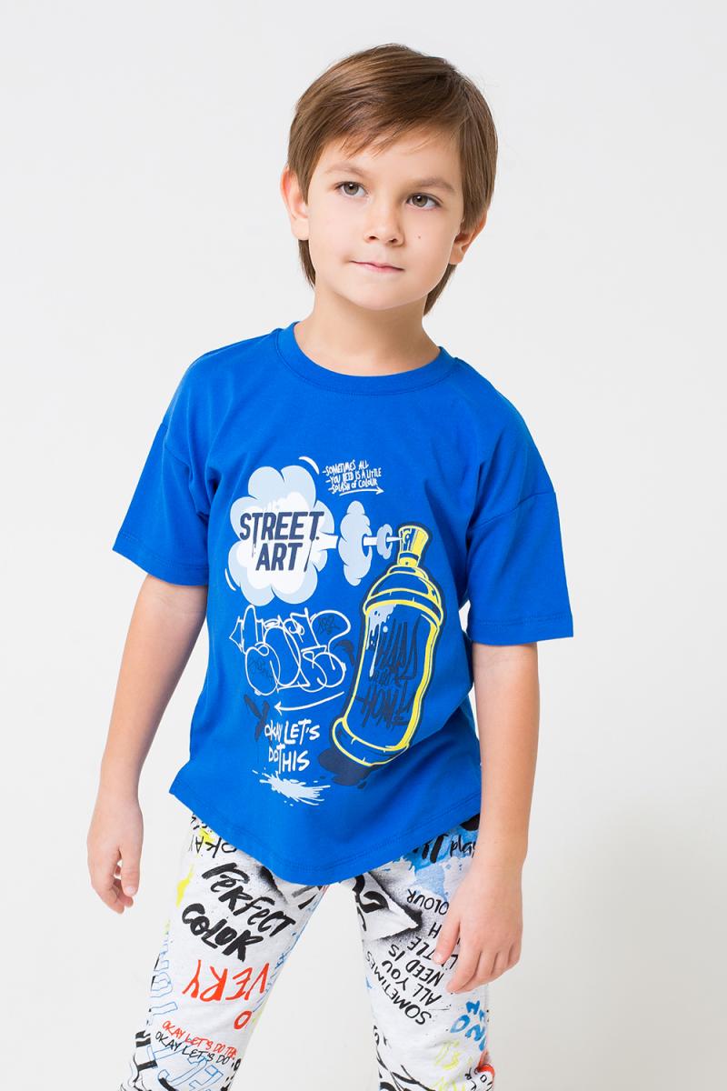 картинка Футболка для мальчика Crockid К 300738 ярко-синий к1247 от магазина детских товаров ALiSa