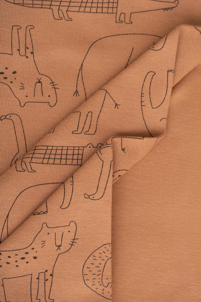 картинка Пеленка детская Crockid К 8530 звери на прогулке на коричневом я110 от магазина детских товаров ALiSa