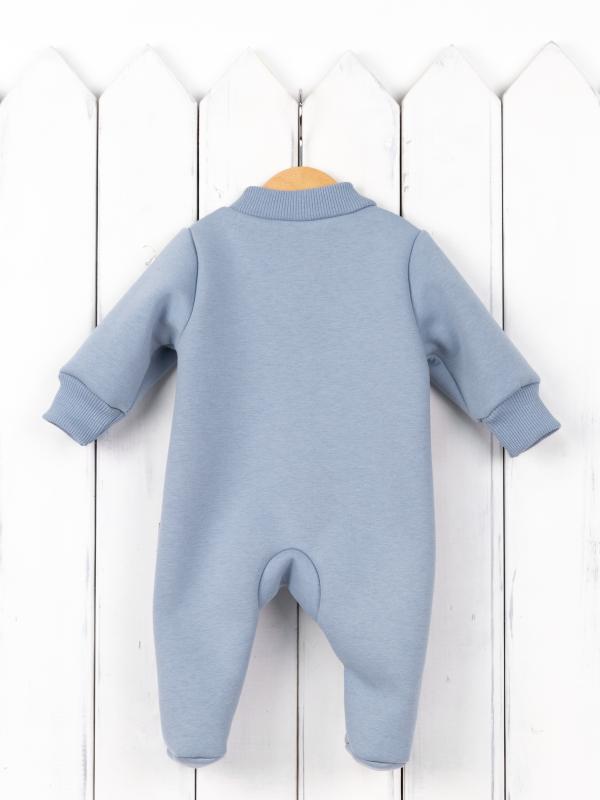 картинка Комбинезон на стопе Baby Boom К381/6-Ф Мишка серо-голубой от магазина детских товаров ALiSa