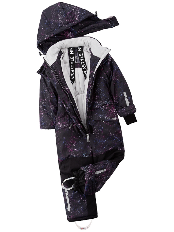 картинка Комбинезон зимний для девочки NIKASTYLE 8з5224 з24 Черный фуксия от магазина детских товаров ALiSa