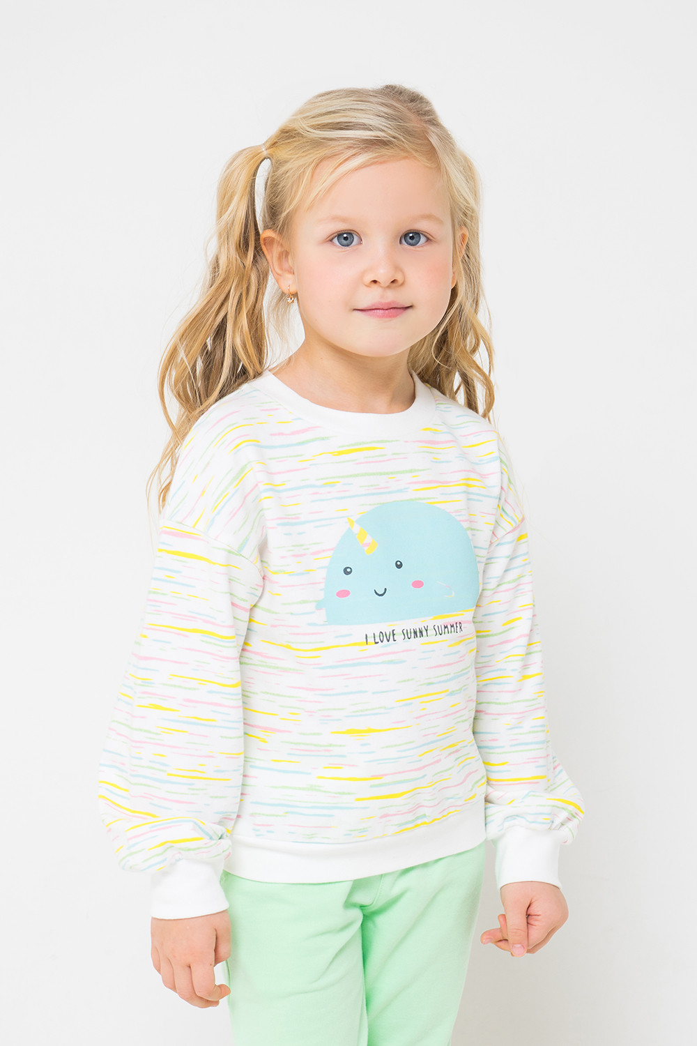картинка Джемпер для девочки Crockid К 300945 цветной меланж к1242 от магазина детских товаров ALiSa