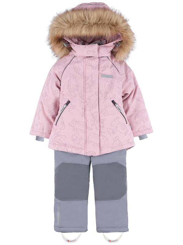 картинка Комплект зимний для девочки NIKASTYLE 7з0224 Пудра серый от магазина детских товаров ALiSa