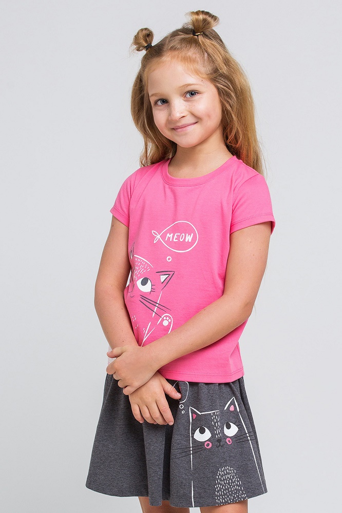 картинка Юбка для девочки Crockid К 7097 темно-серый меланж к119 от магазина детских товаров ALiSa