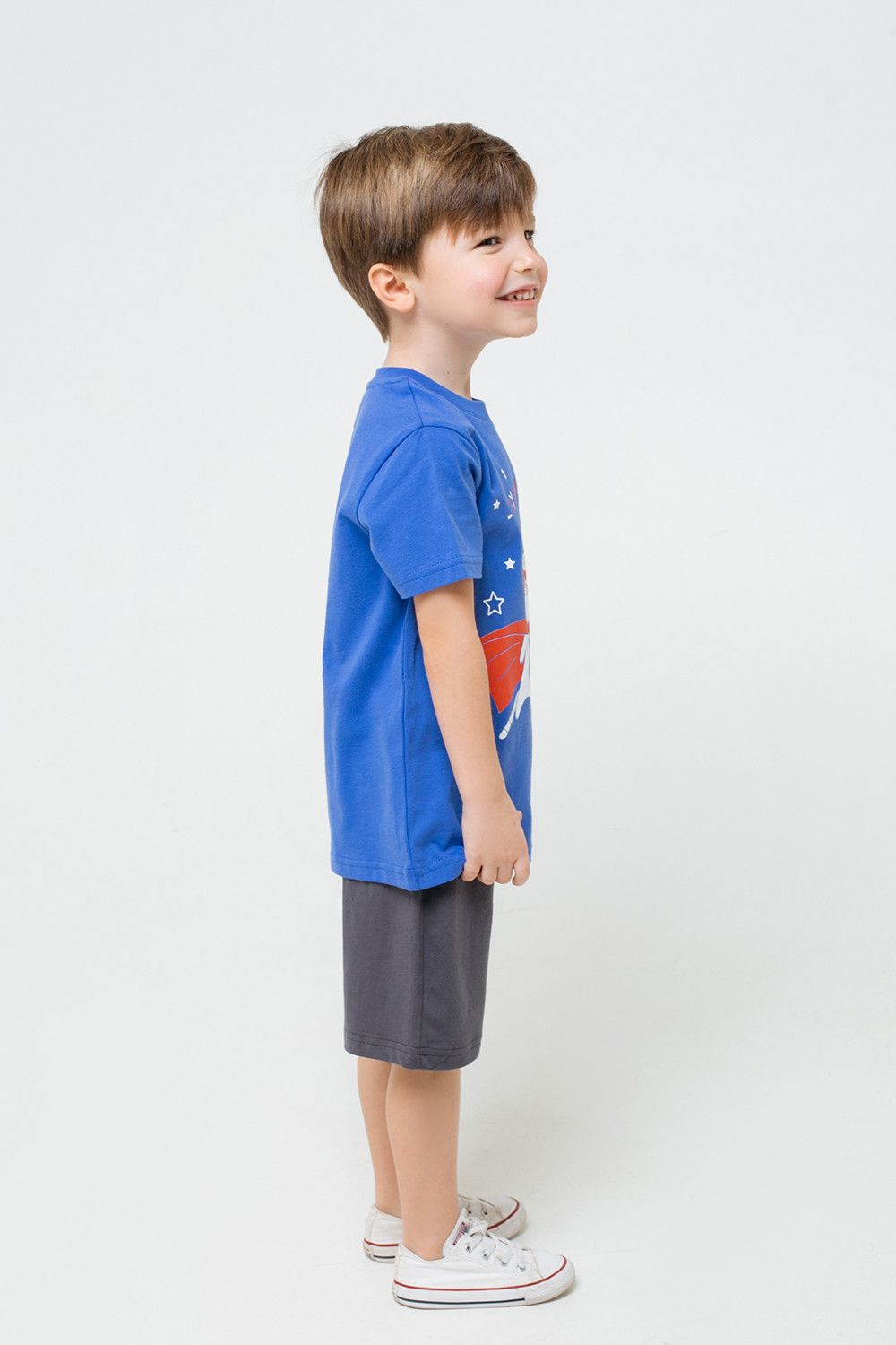 картинка Футболка для мальчика Crockid К 301410 синий шторм к1275 от магазина детских товаров ALiSa