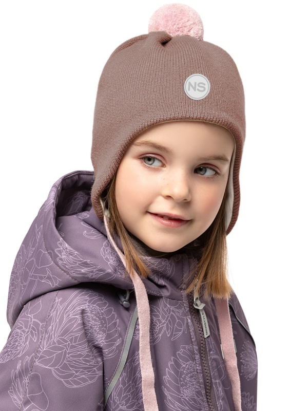 картинка Шапка для девочки NIKASTYLE 11м10225 Какао от магазина детских товаров ALiSa