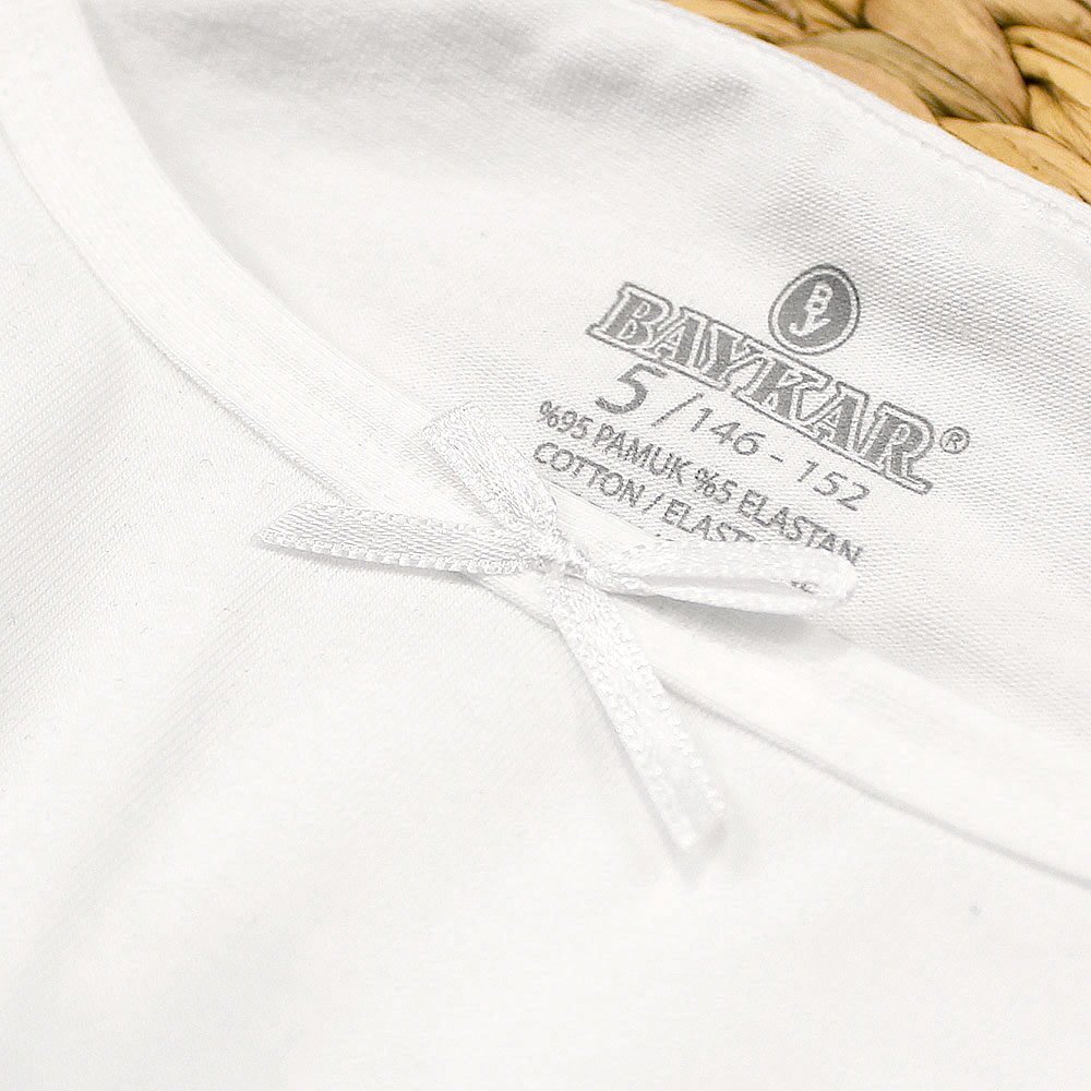 картинка Топ для девочки DR 4766-01 Белый от магазина детских товаров ALiSa