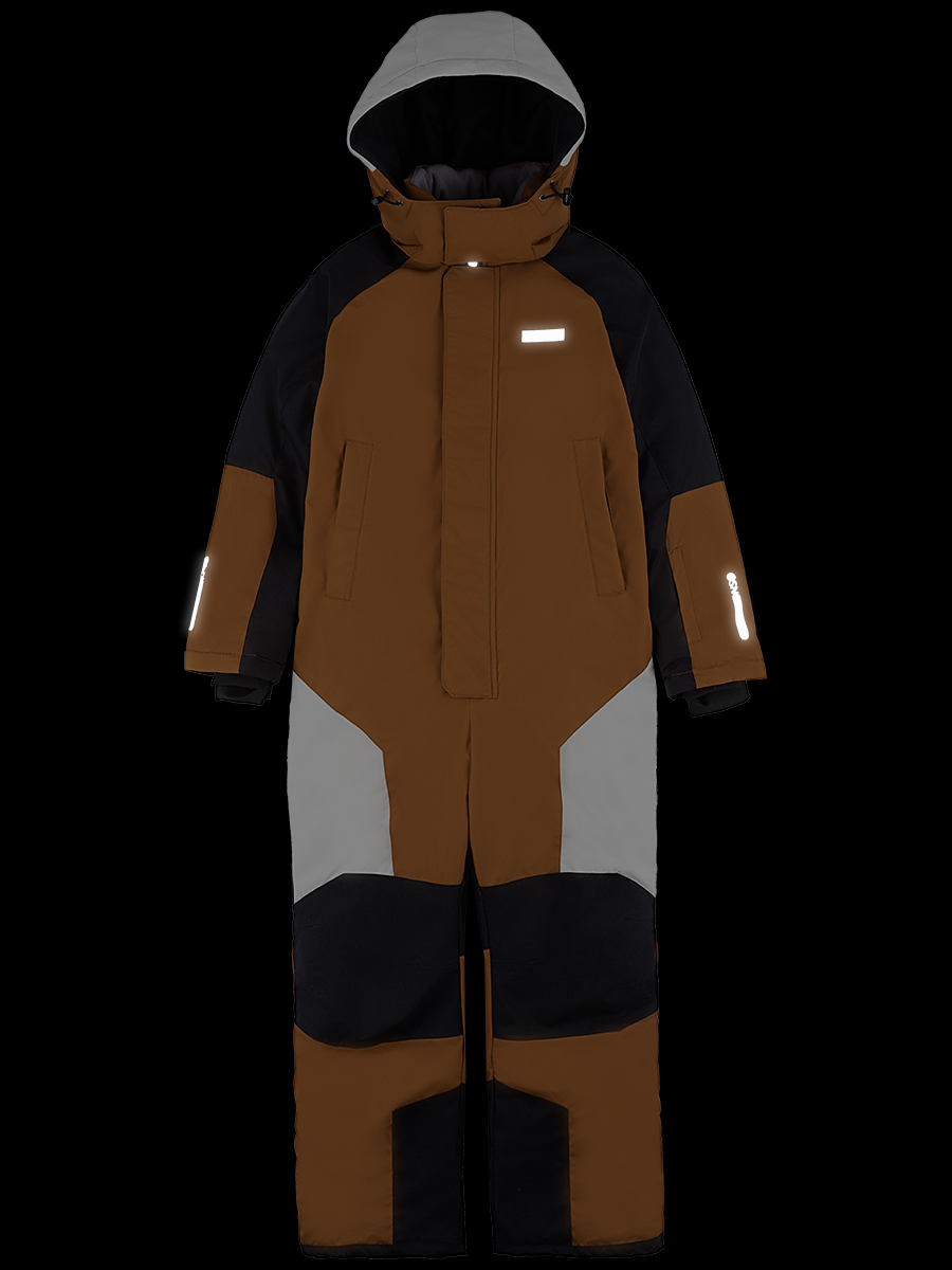 картинка Комбинезон зимний для мальчика NIKASTYLE 8з6724 Кэмел черный от магазина детских товаров ALiSa