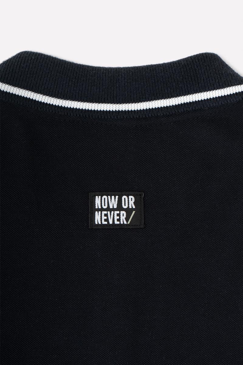 картинка Джемпер-поло для мальчика КБ 301801 черный к72 от магазина детских товаров ALiSa