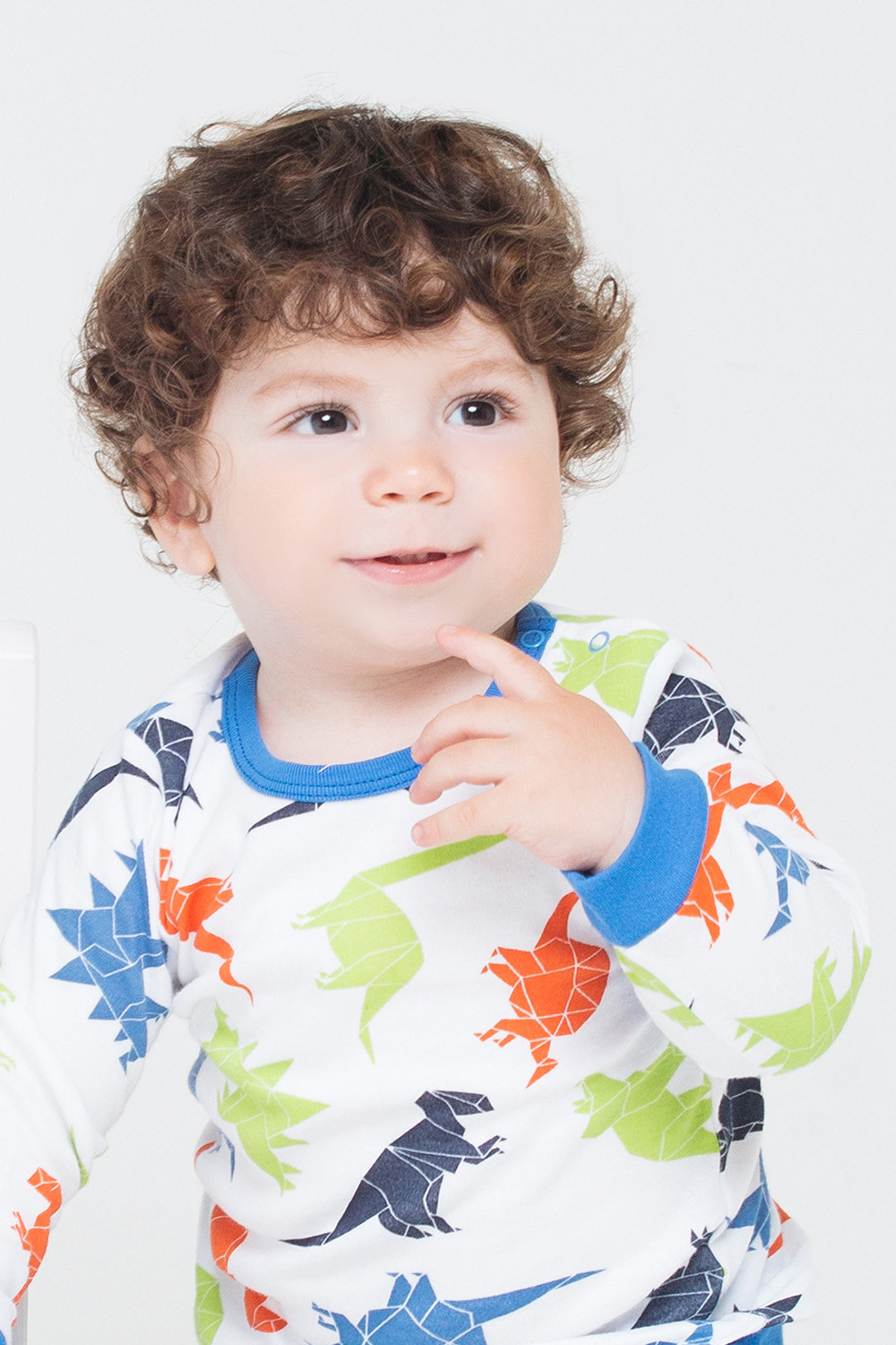 картинка Джемпер для мальчика Crockid К 300727 динозавры на белом от магазина детских товаров ALiSa