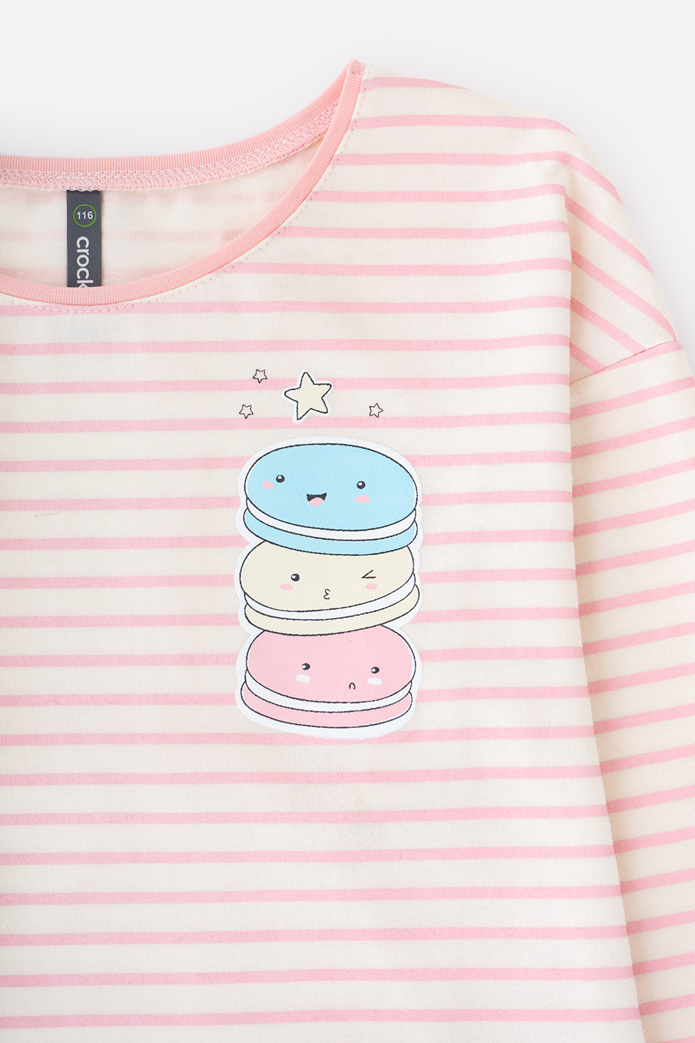 картинка Джемпер для девочки Crockid КР 301642 пыльная роза, полоска к325 от магазина детских товаров ALiSa