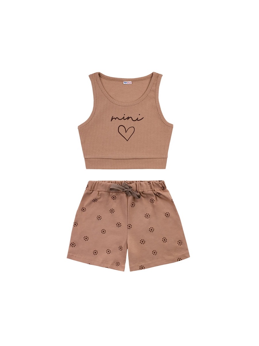 картинка Комплект для девочки YLA 7626900102 Коричневый mini от магазина детских товаров ALiSa