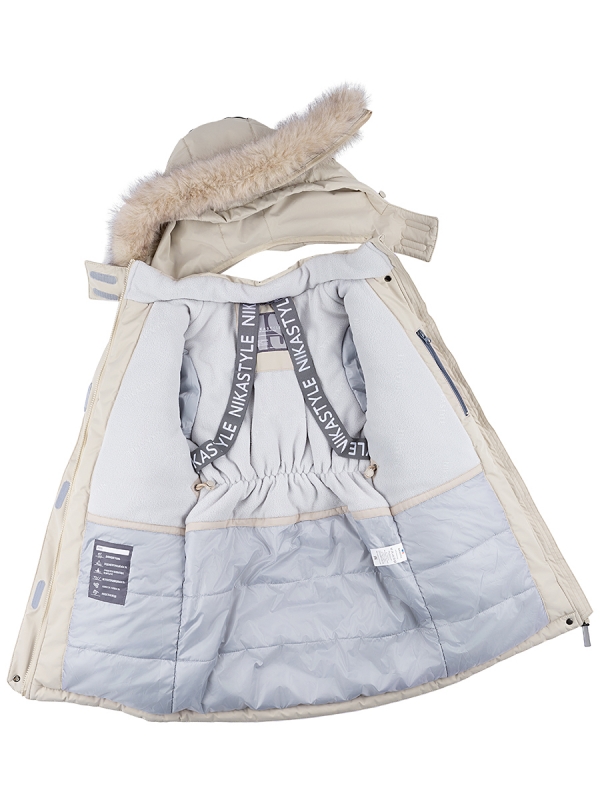 картинка Парка зимняя для девочки NIKASTYLE 5з3824 Беж от магазина детских товаров ALiSa