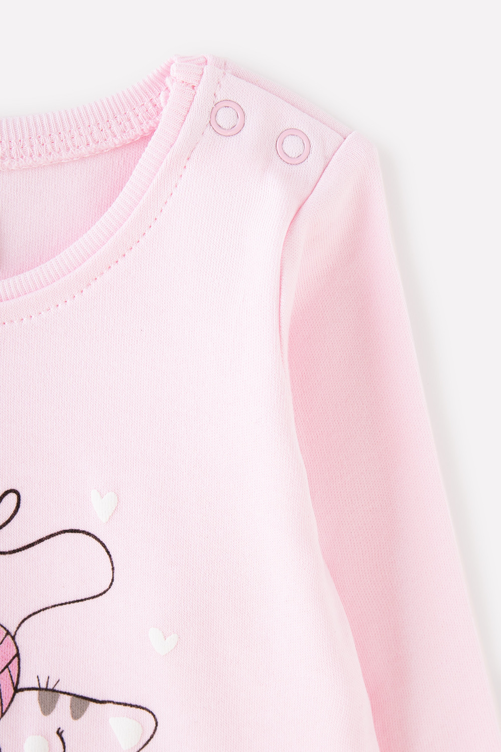 картинка Полукомбинезон для девочки Crockid К 6293 нежно-розовый (леопардовый котенок) от магазина детских товаров ALiSa