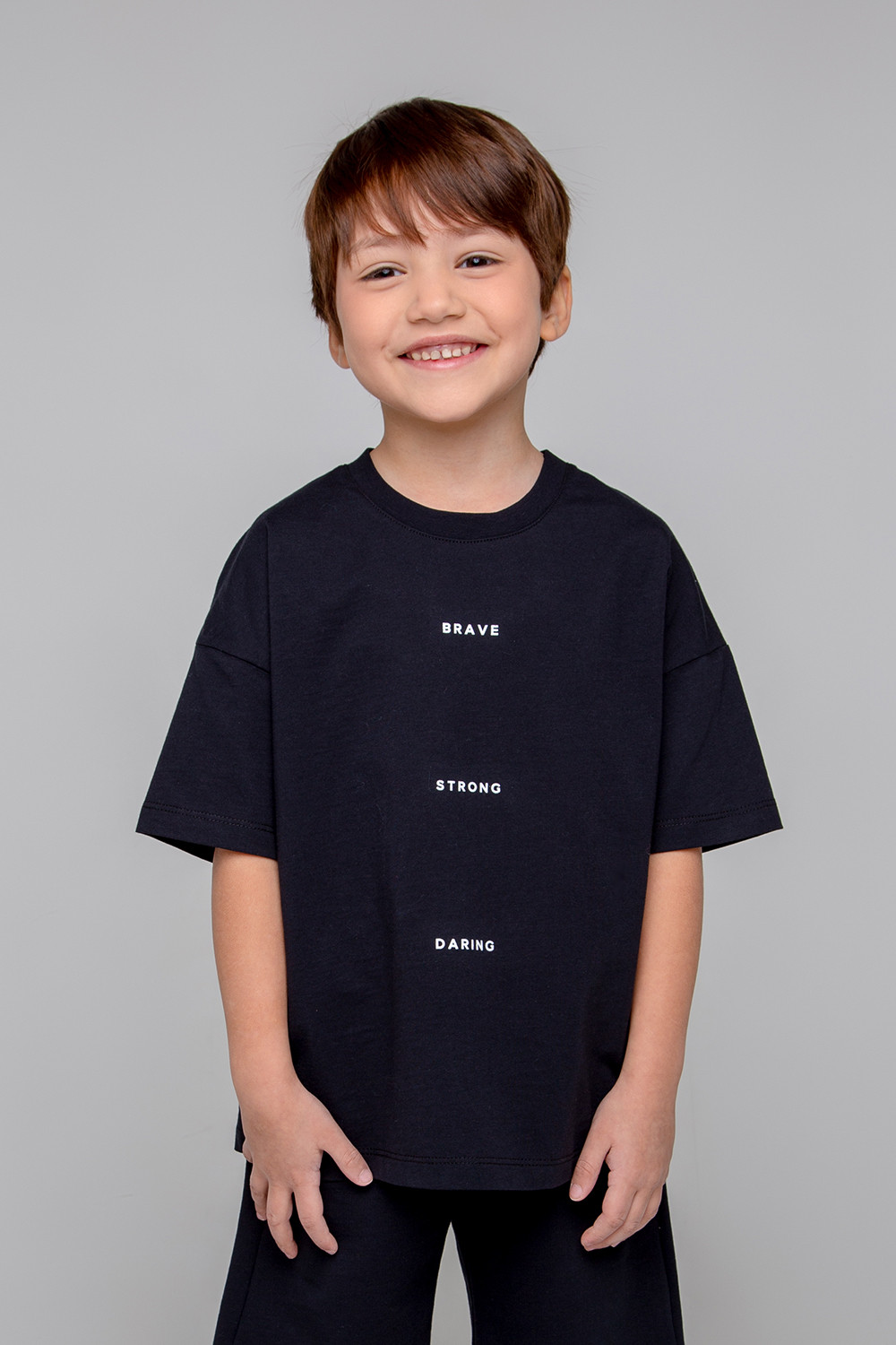 картинка Футболка для мальчика Crockid КР 301866 черный к346 от магазина детских товаров ALiSa