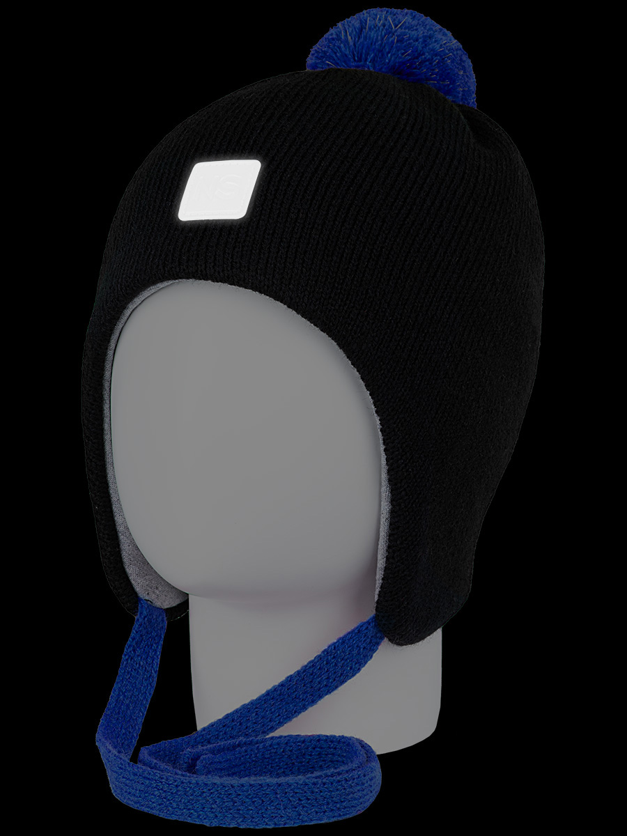 картинка Шапка утепленная для мальчика NIKASTYLE 11з13123 черный от магазина детских товаров ALiSa