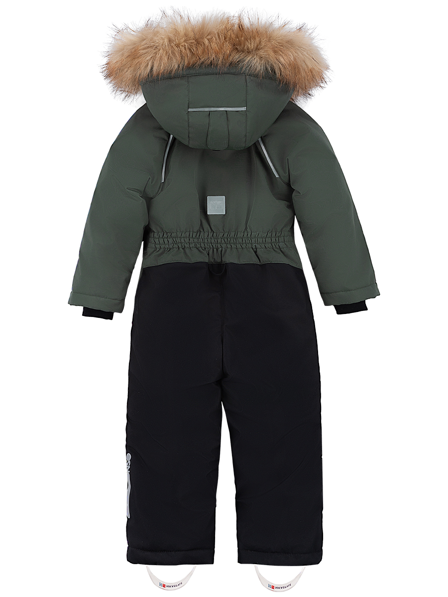 картинка Комбинезон зимний для мальчика NIKASTYLE 8з0124 Хаки черный от магазина детских товаров ALiSa