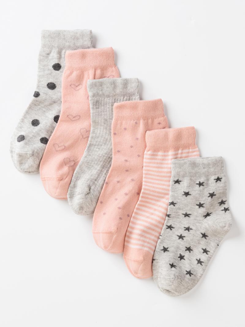 картинка Носки детские Artie 6 пар AR 6-3d867 Розовый от магазина детских товаров ALiSa