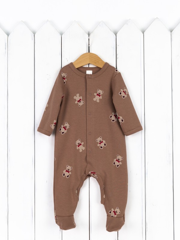 картинка Комбинезон детский Baby Boom BB К270/10007-И(Н) я726 Мишки на кофе от магазина детских товаров ALiSa