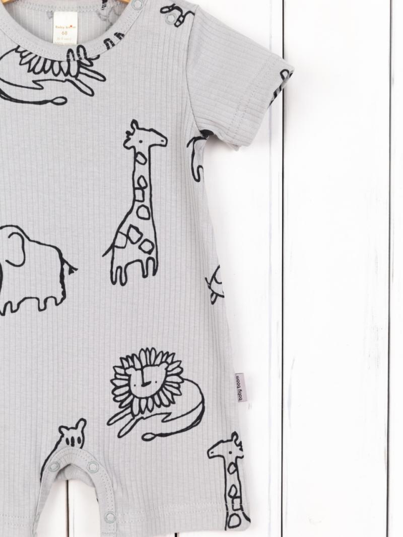 картинка Комбинезон для мальчика Baby Boom К324/7-К Сафари на сером я736 от магазина детских товаров ALiSa