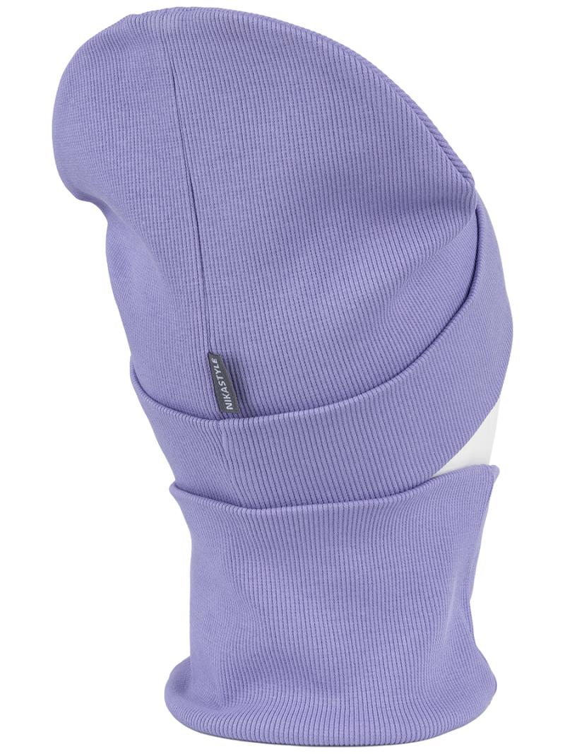картинка Комплект деми шапка снуд для девочки NIKASTYLE 12л12424 лаванда от магазина детских товаров ALiSa
