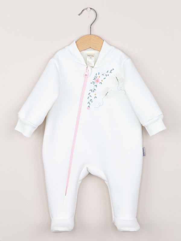 картинка Комбинезон на стопе для девочки Baby Boom К411/2-Ф Молоко я738 от магазина детских товаров ALiSa