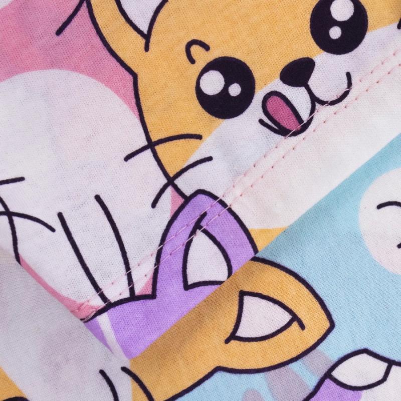 картинка Песочник для девочки Youlala 1331100209 Белый разноцветные киски от магазина детских товаров ALiSa